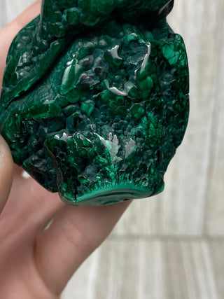 Malachite High Grade Polished Chunk from Curious Muse Crystals Tagged with Copper Stone, Crystal Healing, Dark Green Stone, Genuine Crystal, green, Hearth Chakra, hide-notify-btn, high grade, Malachite, Manifestation, Mineral Collection, Natural Mineral, polished, Raw Mineral