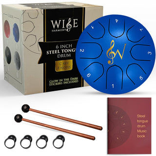 Steel Tongue Drum 6 Inch 8 Notes from Wise Harmony Tagged with sacred sound, sacred space, sound healing, steel drum, tongue drum