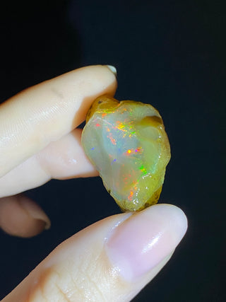 Raw Welo Opal from Ethiopia | Water Opal from Curious Muse Crystals Tagged with Ethiopian opal, flashy opal, hide-notify-btn, opal, rainbow, raw, Welo Opal