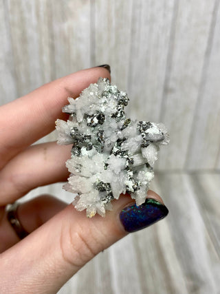Calcite with Chalcopyrite | Cozamin Mine, Zacatecas, Mexico from Curious Muse Crystals Tagged with calcite, chalcopyrite, clear, fine mineral, gold, hide-notify-btn, mexico, raw, raw crystal