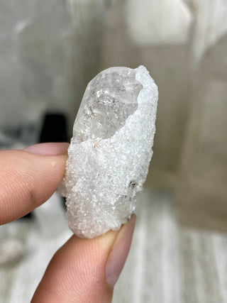Danburite Raw Crystal Termination | Caracas, Mexico from Curious Muse Crystals Tagged with clear, crown chakra, Crystal healing, danburite, hide-notify-btn, pink, raw, raw crystal