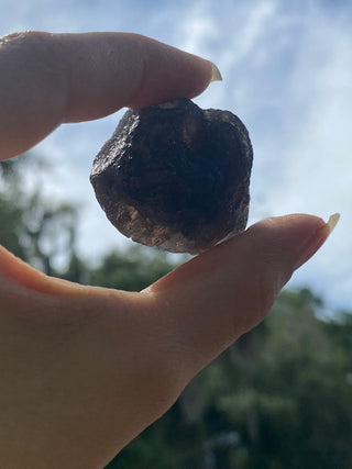 Colombianite 27g Pseudo-Tektite Raw Specimen from Curious Muse Crystals Tagged with black, colombia, colombianite, hide-notify-btn, moldavite, obsidian, reiki healing, space crystal, tektite
