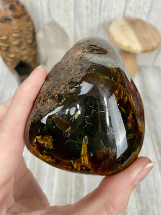 Lion's Mane Sumatran Amber | High Quality Collectors Grade Amber from Curious Muse Crystals Tagged with amber, brown, Crystal healing, fine mineral, fossil, fossilized amber, genuine crystal, hide-notify-btn, mineral specimen, real amber, sulfur, uv reactive