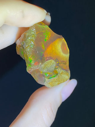 Raw Welo Opal from Ethiopia | Water Opal from Curious Muse Crystals Tagged with Ethiopian opal, flashy opal, hide-notify-btn, opal, rainbow, raw, Welo Opal