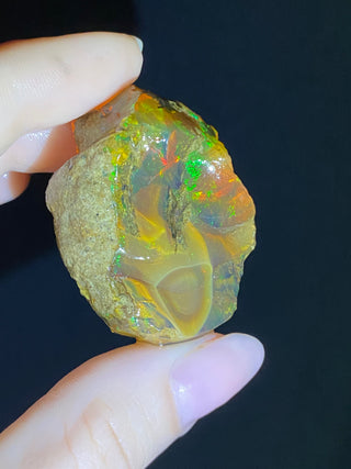 Raw Welo Opal from Ethiopia | Water Opal from Curious Muse Crystals Tagged with Ethiopian opal, flashy opal, hide-notify-btn, opal, rainbow, raw, Welo Opal