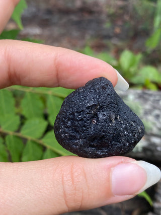 Colombianite 28g Pseudo-Tektite Raw Specimen from Curious Muse Crystals Tagged with black, colombia, colombianite, hide-notify-btn, moldavite, obsidian, reiki healing, space crystal, tektite
