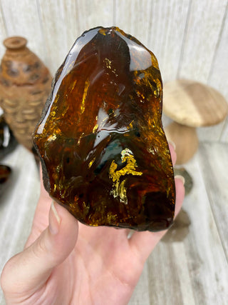 Lion's Mane Sumatran Amber | High Quality Collectors Grade Amber from Curious Muse Crystals Tagged with amber, brown, Crystal healing, fine mineral, fossil, fossilized amber, genuine crystal, hide-notify-btn, mineral specimen, real amber, sulfur, uv reactive
