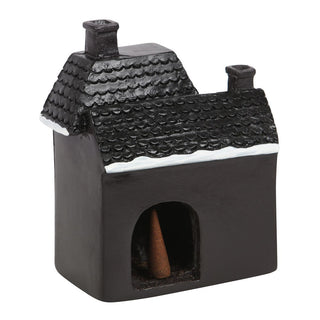 Haunted Holiday House Gothic Christmas Incense Cone Burner from Something Different Tagged with cone holder, cone incense, incense burner