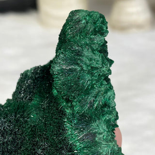 Velvet Malachite Cluster | Fibrous Green Copper Based Crystal from Curious Muse Crystals Tagged with Copper Stone, Crystal Healing, Dark Green Stone, Genuine Crystal, green, Hearth Chakra, hide-notify-btn, Malachite, Manifestation, Mineral Collection, Natural Mineral, Prosperity Wealth, Raw Mineral, Reiki Healing