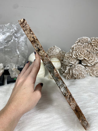 Pink Amethyst Triangle Slab | Brazil from Curious Muse Crystals Tagged with amethyst, carving, Crystal healing, genuine crystal, hide-notify-btn, natural mineral, pink, pink amethyst, polished, reiki crystal, slab