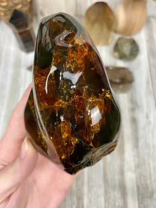 Lion's Mane Sumatran Amber | High Quality Collectors Grade Amber from Curious Muse Crystals Tagged with amber, brown, Crystal healing, fine mineral, fossil, fossilized amber, genuine crystal, hide-notify-btn, mineral specimen, real amber, sulfur, uv reactive
