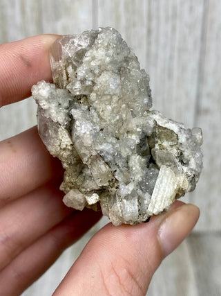 Danburite Raw Crystal Cluster with Chalcopyrite | Caracas, Mexico from Curious Muse Crystals Tagged with clear, crown chakra, Crystal healing, danburite, hide-notify-btn, pink, raw, raw crystal