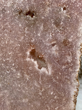 Pink Amethyst Triangle Slab | Brazil from Curious Muse Crystals Tagged with amethyst, carving, Crystal healing, genuine crystal, hide-notify-btn, natural mineral, pink, pink amethyst, polished, reiki crystal, slab