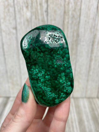 Malachite High Grade Polished Chunk from Curious Muse Crystals Tagged with Copper Stone, Crystal Healing, Dark Green Stone, Genuine Crystal, green, Hearth Chakra, hide-notify-btn, high grade, Malachite, Manifestation, Mineral Collection, Natural Mineral, polished, Raw Mineral
