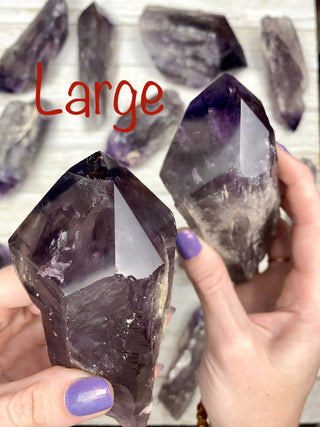 Amethyst Semi-Polished Root | Brazil from Curious Muse Crystals Tagged with amethyst, crystal point, dark purple amethyst, purple, purple crystal, purple Quartz, raw