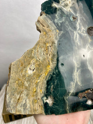 Ocean Jasper Slab | Unique Patterns from Curious Muse Crystals Tagged with Crystal healing, drusy pocket, hide-notify-btn, jasper, Madagascar mineral, mineral collection, natural mineral, ocean jasper, Orbicular jasper, peace and calming, purple, reiki healing, slab, white