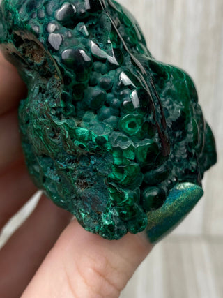 Malachite High Grade Polished Chunk from Curious Muse Crystals Tagged with Copper Stone, Crystal Healing, Dark Green Stone, Genuine Crystal, green, Hearth Chakra, hide-notify-btn, high grade, Malachite, Manifestation, Mineral Collection, Natural Mineral, polished, Raw Mineral