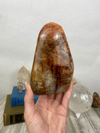 Carnelian Agate Freeform | Red Agate from Madagascar from Curious Muse Crystals Tagged with agate, carnelian, freeform, hide-notify-btn, love, madagascar, red, strength, willpower