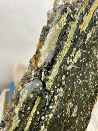 Ocean Jasper Slab | Druzy Pocket from Curious Muse Crystals Tagged with Crystal healing, drusy pocket, hide-notify-btn, jasper, Madagascar mineral, mineral collection, natural mineral, ocean jasper, Orbicular jasper, peace and calming, purple, reiki healing, slab, white