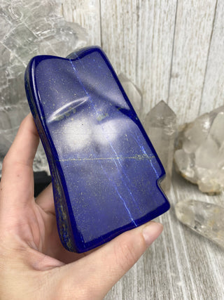Dark Blue Lapis Lazuli Slab | Sparkly Pyrite Flakes from Curious Muse Crystals Tagged with blue, crown chakra, gold, hide-notify-btn, lapis, Lapis lazuli, pyrite, ultramarine