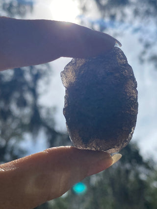 Colombianite 32g Pseudo-Tektite Raw Specimen from Curious Muse Crystals Tagged with black, colombia, colombianite, hide-notify-btn, moldavite, obsidian, reiki healing, space crystal, tektite