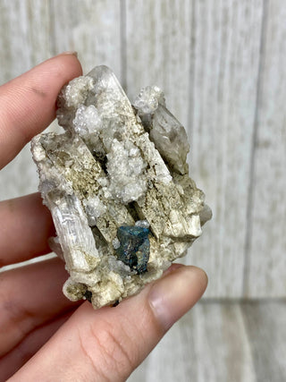 Danburite Raw Crystal Cluster with Chalcopyrite | Caracas, Mexico from Curious Muse Crystals Tagged with clear, crown chakra, Crystal healing, danburite, hide-notify-btn, pink, raw, raw crystal