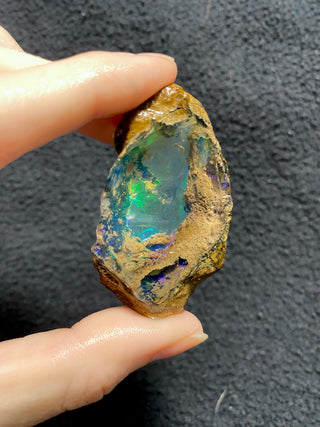 Raw Welo Opal from Ethiopia | Water Opal from Curious Muse Crystals Tagged with Ethiopian opal, flashy opal, hide-notify-btn, opal, rainbow, raw, Welo Opal