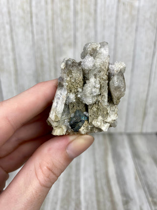 Danburite Raw Crystal Cluster with Chalcopyrite | Caracas, Mexico from Curious Muse Crystals Tagged with clear, crown chakra, Crystal healing, danburite, hide-notify-btn, pink, raw, raw crystal