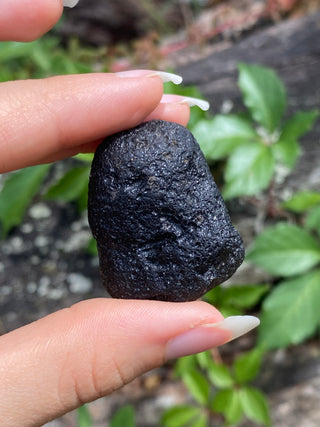 Colombianite 28g Pseudo-Tektite Raw Specimen from Curious Muse Crystals Tagged with black, colombia, colombianite, hide-notify-btn, moldavite, obsidian, reiki healing, space crystal, tektite