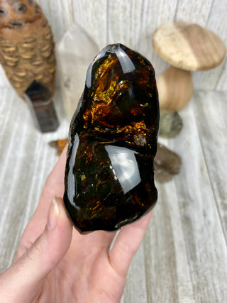 Lion's Mane Sumatran Amber | High Quality Collectors Grade Amber from Curious Muse Crystals Tagged with amber, brown, Crystal healing, fine mineral, fossil, fossilized amber, genuine crystal, hide-notify-btn, mineral specimen, real amber, sulfur, uv reactive