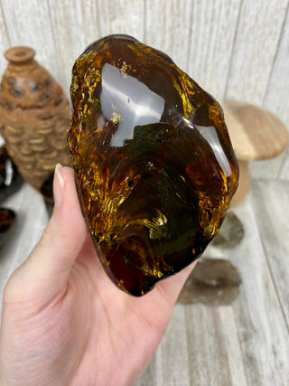 Lion's Mane Sumatran Amber | High Quality Collectors Grade Amber from Curious Muse Crystals Tagged with amber, brown, Crystal healing, fine mineral, fossil, fossilized amber, genuine crystal, hide-notify-btn, mineral specimen, real amber, sulfur, uv reactive