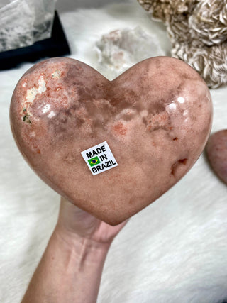 Pink Amethyst Polished Heart | Brazil from Curious Muse Crystals Tagged with amethyst, carving, Crystal healing, crystal heart, genuine crystal, heart, hide-notify-btn, natural mineral, pink, pink amethyst, polished, reiki crystal