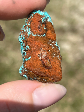 Rosasite with Aurichalcite Raw Specimen | Ojuela Mine, Mexico