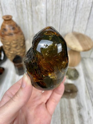 Lion's Mane Sumatran Amber | High Quality Collectors Grade Amber from Curious Muse Crystals Tagged with amber, brown, Crystal healing, fine mineral, fossil, fossilized amber, genuine crystal, hide-notify-btn, mineral specimen, real amber, sulfur, uv reactive
