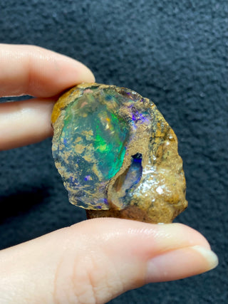 Raw Welo Opal from Ethiopia | Water Opal from Curious Muse Crystals Tagged with Ethiopian opal, flashy opal, hide-notify-btn, opal, rainbow, raw, Welo Opal