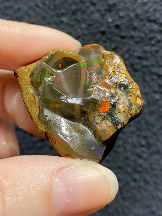 Raw Welo Opal from Ethiopia | Water Opal from Curious Muse Crystals Tagged with Ethiopian opal, flashy opal, hide-notify-btn, opal, rainbow, raw, Welo Opal