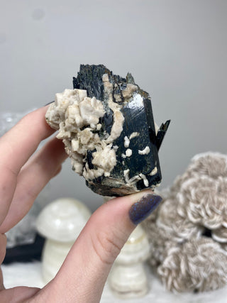 Mixed Raw Specimen from Malawi | Feldspar, Aegirine, Smoky Quartz from Curious Muse Crystals Tagged with aegirine, black, Crystal healing, Feldspar, fine mineral, genuine crystal, Malawi mineral, mineral collection, natural mineral, raw, raw specimen, smoky quartz, tourmaline