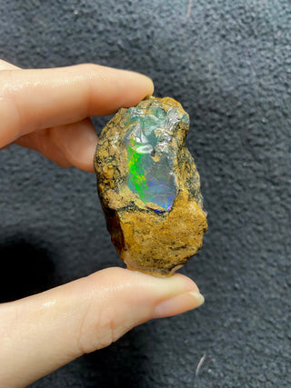 Raw Welo Opal from Ethiopia | Water Opal from Curious Muse Crystals Tagged with Ethiopian opal, flashy opal, hide-notify-btn, opal, rainbow, raw, Welo Opal