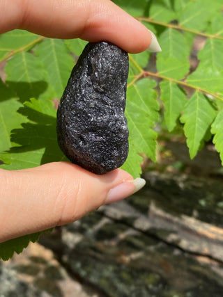 Colombianite 32g Pseudo-Tektite Raw Specimen from Curious Muse Crystals Tagged with black, colombia, colombianite, hide-notify-btn, moldavite, obsidian, reiki healing, space crystal, tektite
