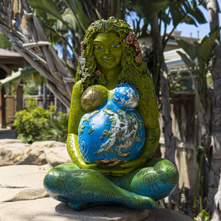 Mother Gaia Statue 24 inch from Curious Muse Crystals Tagged with gaia, millennial gaia, mother earth, sacred space, statue, wall decor