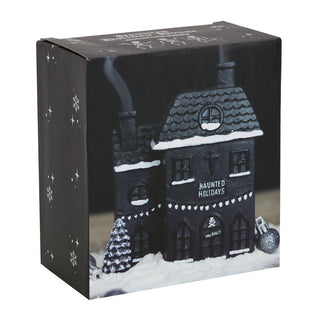 Haunted Holiday House Gothic Christmas Incense Cone Burner from Something Different Tagged with cone holder, cone incense, incense burner