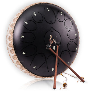 Steel Tongue Drum 12 Inch 13 Notes from Wise Harmony Tagged with instrument, meditation, meditation tool, music, sacred sound, sacred space, sound healing, steel drum, tongue drum
