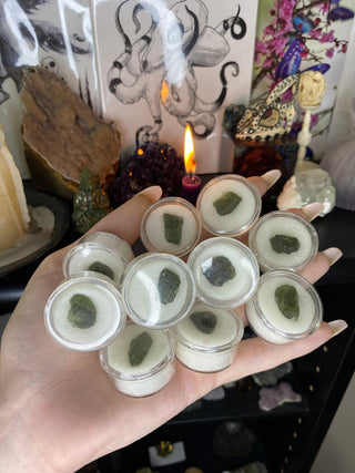 Moldavite Crystal Stone from Czech Republic from Curious Muse Crystals Tagged with clear, crystal energy, crystal healing, genuine tektite, green, manifestation, moldavite, natural moldavite, reiki healing, transformation