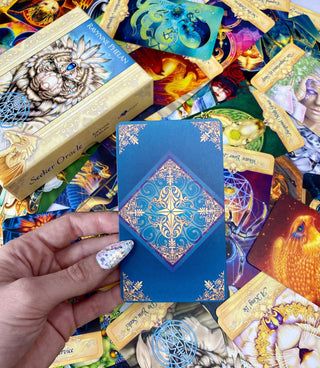 Seeker Oracle Deck  - Alternative Divination - Animal Oracle from Blue Angel Inc Tagged with alternative tarot, animal oracle, deck, divination tool, higher wisdom, intuitive divination, messenger oracle, modern witch, oracle, seeker oracle, spiritual awakening, tarot deck, throat chakra, with guidebook