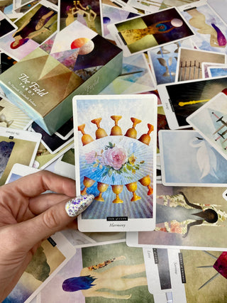 The Field Tarot Deck - Alternative Divination - Intuitive Modern Oracle from U.S. Games Systems, Inc Tagged with alternative tarot, botanical animal, deck, divination tool, dreamscape tarot, geometric oracle, intuitive divination, major arcana, modern witch, simple tarot, tarot, tarot deck, the field tarot, watercolor oracle, with guidebook