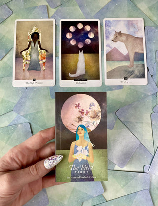 The Field Tarot Deck - Alternative Divination - Intuitive Modern Oracle from U.S. Games Systems, Inc Tagged with alternative tarot, botanical animal, deck, divination tool, dreamscape tarot, geometric oracle, intuitive divination, major arcana, modern witch, simple tarot, tarot, tarot deck, the field tarot, watercolor oracle, with guidebook