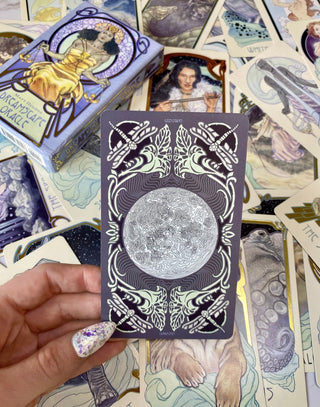 Dreamscape Oracle - Alternative Divination - Gilded Oracle Major Arcana Minor Arcana from U.S. Games Systems, Inc Tagged with alternative tarot, divination tool, dreamscape oracle, ethereal visions, gilded oracle, major arcana, Matt Hughes, modern oracle, oracle, Oracle deck, soft pastel tarot, tarot deck, throat chakra, with guidebook