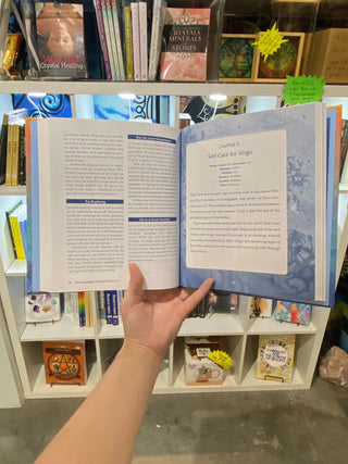 Astrological Guide to Self-Care Book from Curious Muse Crystals Tagged with Aquarius, astrology, Capricorn virgo, cleansing ritual, Gemini Aries, Libra Pisces cancer, love spell, modern witch, protection spell, Sagittarius Leo, self care, Taurus Scorpio, witch book