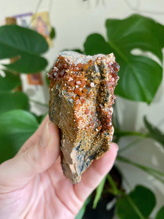 Vanadinite Cluster - Creativity & Energy from Curious Muse Crystals Tagged with bright red crystal, creativity key, genuine crystal, hide-notify-btn, Moroccan Vanadinite, red, red crystal, red hexagon crystal, red Vanadinite, sacral chakra, shadow work, vanadinite cluster
