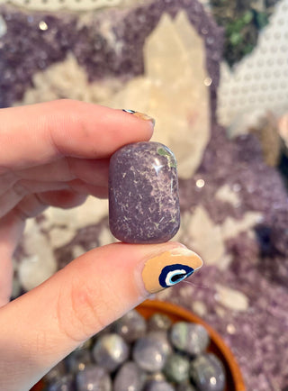 Grape Agate Tumbled Stone - Intuition from Curious Muse Crystals Tagged with Botyroidal amethyst, Crystal healing, genuine crystal, grape agate, grape agate tumble, grape amethyst, intuition, purple, purple chalcedony, reiki work, spiritual awareness, third eye, tumbled stone